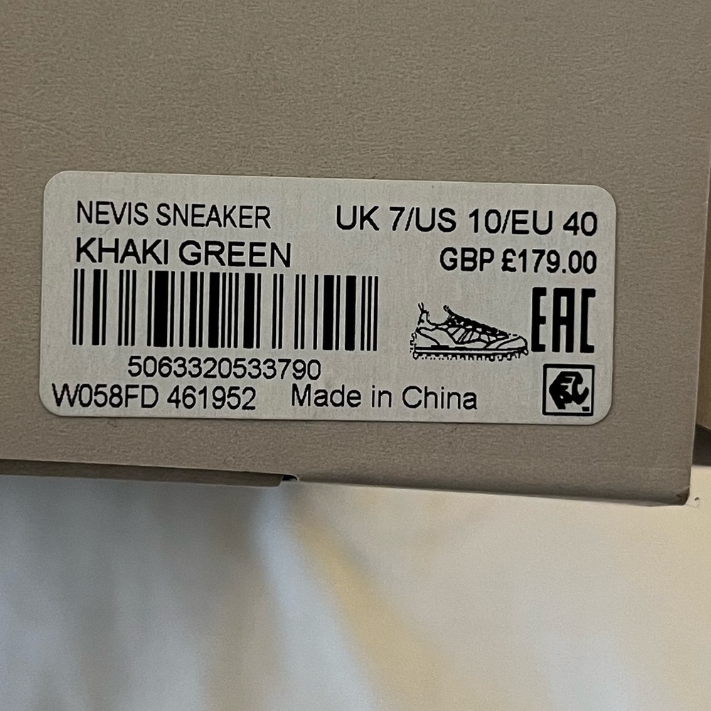 All Saints Nevis Sneakers in Khaki Green - Picture 7 of 8